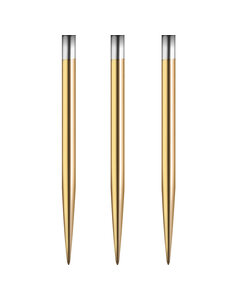 Mission Darts Mission Glide Dart Points - Replacement Smooth Points - Gold - Length 38mm
