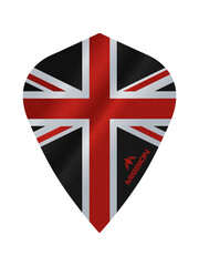 Mission Darts Mission Alliance Union Jack Black Red Kite Dart Flights