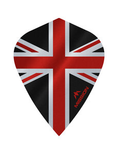 Mission Darts Mission Alliance Union Jack Black Red Kite Dart Flights