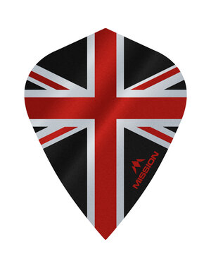 Mission Darts Mission Alliance Union Jack Black Red Kite Dart Flights