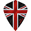Mission Darts Mission Alliance Union Jack Black Red Kite Dart Flights