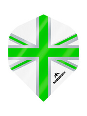 Mission Darts Mission Alliance Union Jack White Green No2 Dart Flights