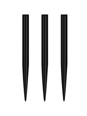 Mission Darts Mission Glide Dart Points - Replacement Smooth Points - Black