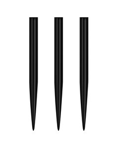Mission Darts Mission Glide Dart Points - Replacement Smooth Points - Black