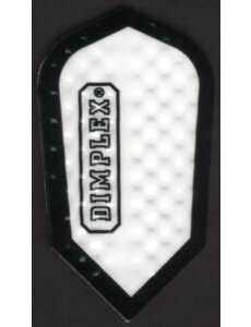 Harrows Darts White with Black Border Slim Dimplex Dart Flights 5 Sets