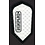 Harrows Darts White with Black Border Slim Dimplex Dart Flights 5 Sets
