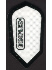 Harrows Darts White with Black Border Slim Dimplex Dart Flights