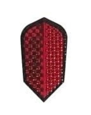 Harrows Darts Metalic Red Slim Dimplex Dart Flights 5 Sets
