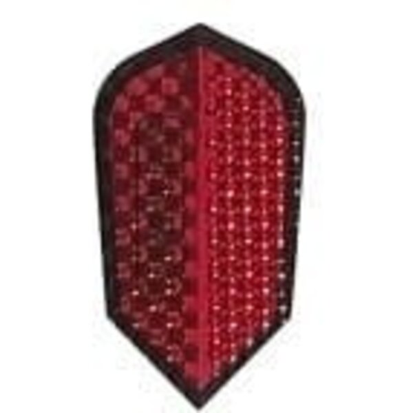 Harrows Darts Metalic Red Slim Dimplex Dart Flights 5 Sets