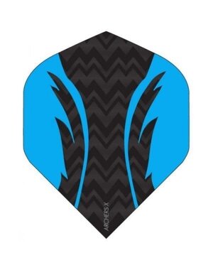 Archer Archers X Pro Black Blue Standard Dart Flights - 5 Sets