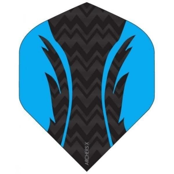 Archer Archers X Pro Black Blue Standard Dart Flights - 5 Sets