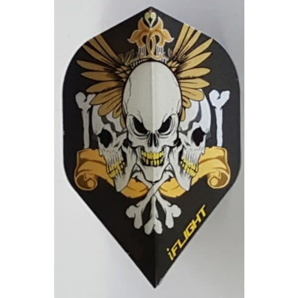iFlight Invincible iFlight 3 Skulls in Tribal Standard Dart Flights - 5 Sets
