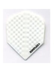 Harrows Darts White Standard Dimplex Dart Flights 5 Sets