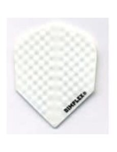 Harrows Darts White Standard Dimplex Dart Flights 5 Sets