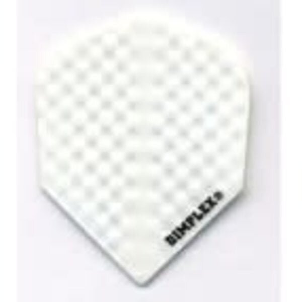Harrows Darts White Standard Dimplex Dart Flights 5 Sets