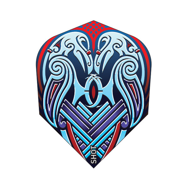 SHOT DARTS Shot Raven Small Standard Dart Flights Blue