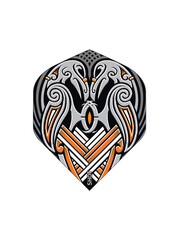 SHOT DARTS Shot Raven Small Standard Dart Flights Black