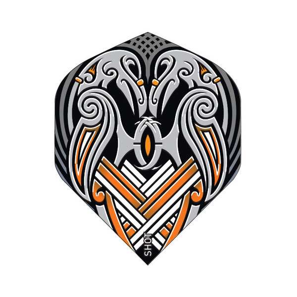 SHOT DARTS Shot Raven Small Standard Dart Flights Black