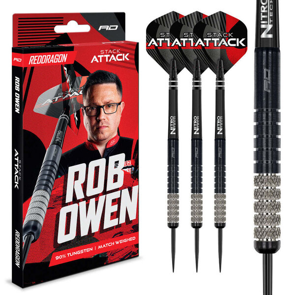 RED DRAGON Red Dragon Rob Owen v1 Steel Tip Darts 22g