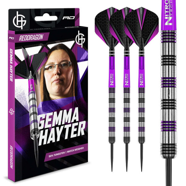 RED DRAGON Red Dragon Gemma Hayter v1 Steel Tip Darts 22g