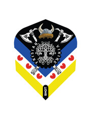 SHOT DARTS Shot Pro Series Jitse van der Wal Small Standard Dart Flights