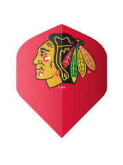 NHL NHL Blackhawks Standard Dart Flights Red