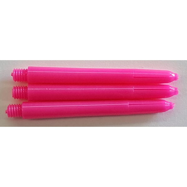 Designa Fluro Pink Medium Nylon Dart Shafts - 3 Sets