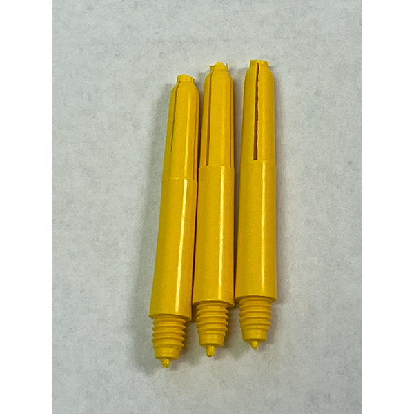 Designa Nylon Short Dart Shafts Yellow - 3 Sets