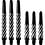 Designa Black and White Spiral Short Nylon Shafts - 3 Sets