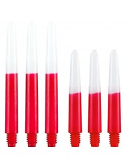 Designa Two Tone Red and White Short Nylon Shafts - 3 Sets