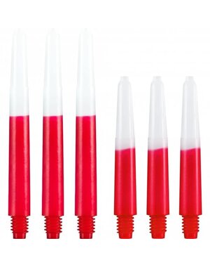 Designa Two Tone Red and White Short Nylon Shafts - 3 Sets