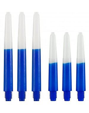 Designa Two Tone Blue and White Short Nylon Shafts - 3 Sets