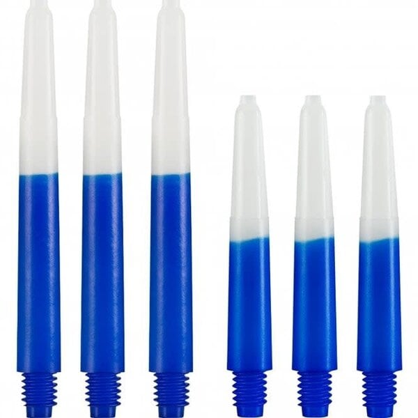 Designa Two Tone Blue and White Short Nylon Shafts - 3 Sets
