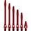 Designa Red Aluminum Xshort Dart Shafts -3 Sets
