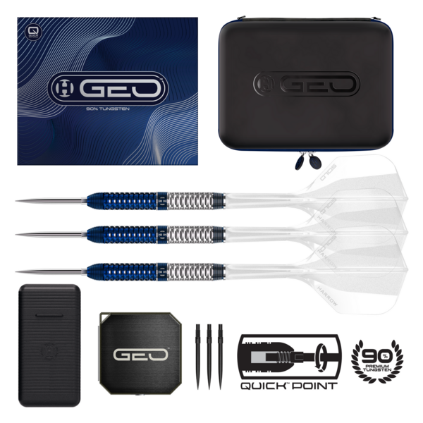 Harrows Darts Harrows Geo 01 Quick Point Steel Tip Darts