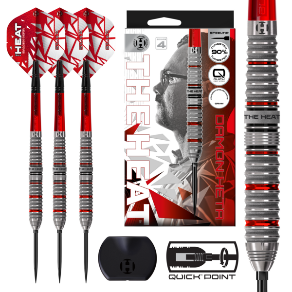 Harrows Darts Harrows Damon Heta 90% Series 4 Quick Point Steel Tip Darts