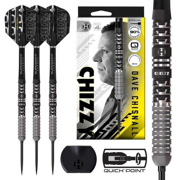 Harrows Darts Harrows Dave Chisnall 90% Series 4 Quick Point Steel Tip Darts