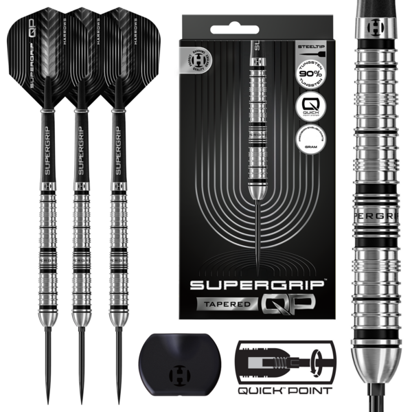 Harrows Darts Harrows Supergrip 90% Quick Point Steel Tip Darts