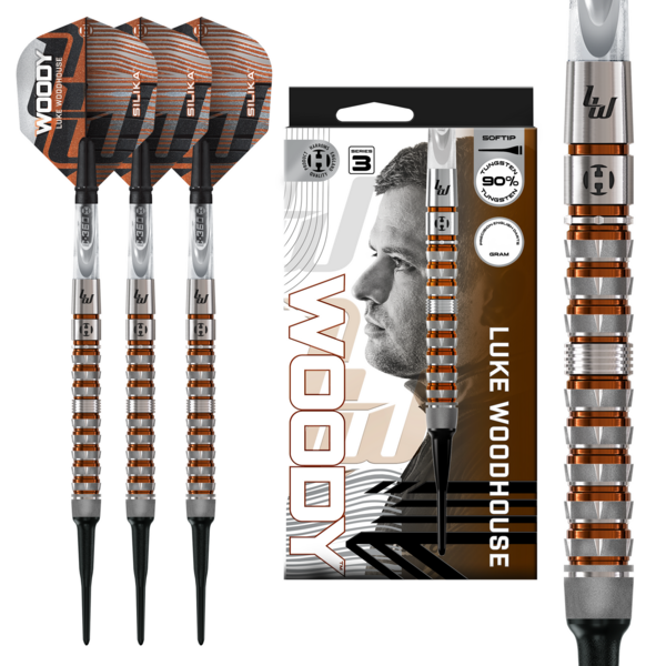 Harrows Darts Harrows Luke Woodhouse 90% Series 3 Soft Tip Darts 18g