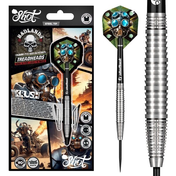 SHOT DARTS Shot Badlands Krush Steel Tip Darts