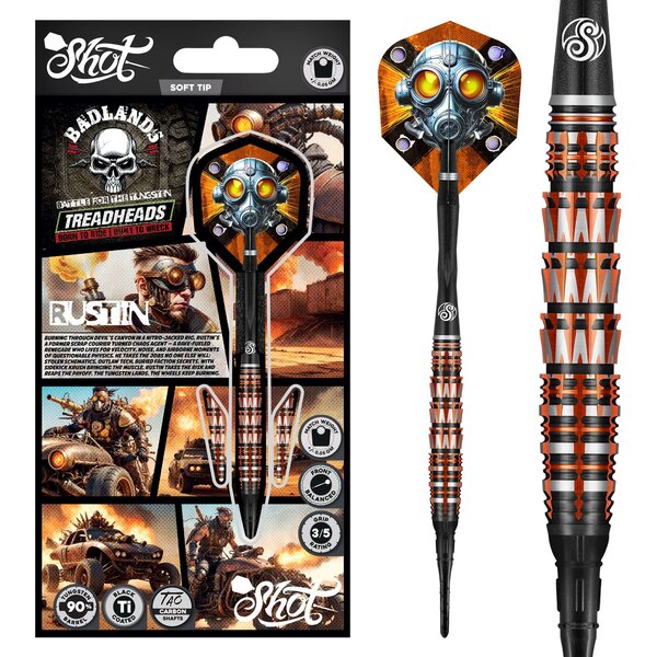 SHOT DARTS Shot Badlands Rustin Soft Tip Darts 20g