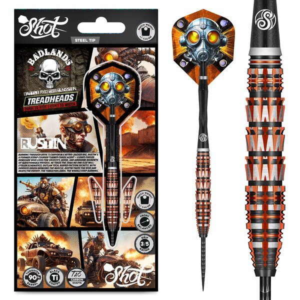 SHOT DARTS Shot Badlands Rustin Steel Tip Darts