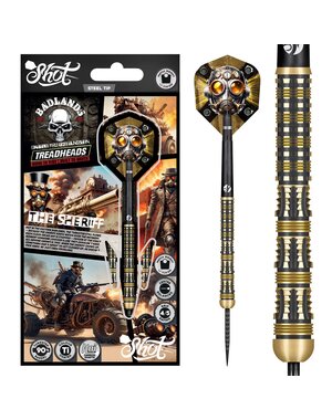 SHOT DARTS Shot Badlands The Sheriff Steel Tip Darts