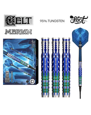 SHOT DARTS Shot Celt Merlin Soft Tip Darts 20g