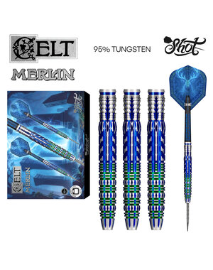 SHOT DARTS Shot Celt Merlin Steel Tip Darts