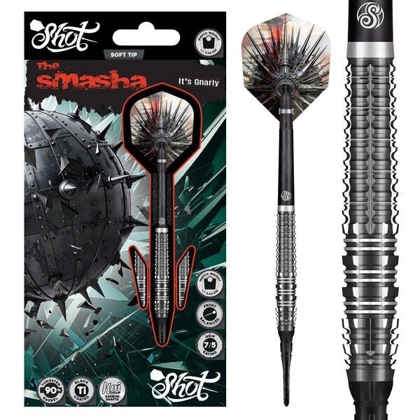 SHOT DARTS Shot Gnarly Smasha Soft Tip Darts 20g