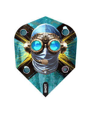 SHOT DARTS Shot Badlands Tova Dart Flights Small Standard