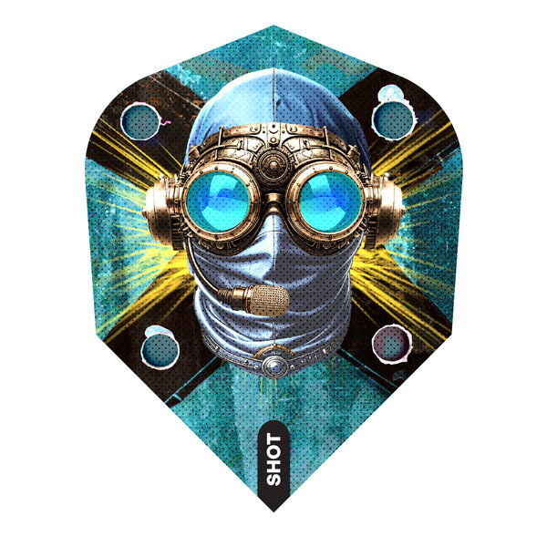 SHOT DARTS Shot Badlands Tova Dart Flights Small Standard