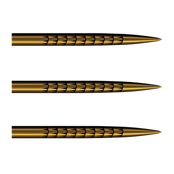 SHOT DARTS Shot Badlands Tracks Steel Tip Dart Points Gold Ti