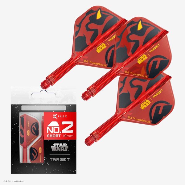 Target Darts Target Star Wars Darth Maul K-Flex Flight System - No2